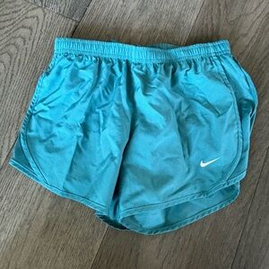 Green girls nike shorts